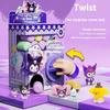 Sanrio Kinderen Cartoon Melody Draaiende Eierautomaat Mini Pop Grijp Pop Machine Doe-het-zelf Leuk Ei Blind Box Speelgoed Kind Verrassingscadeaus