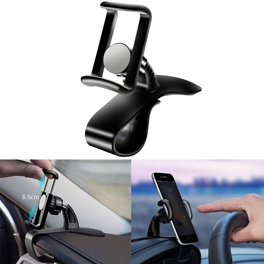 360 Rotatable Car Phone Holder Dashboard Support Stable Mobile Phone Fixed Bracket Universal Cell Phone Stand Auto Accessories