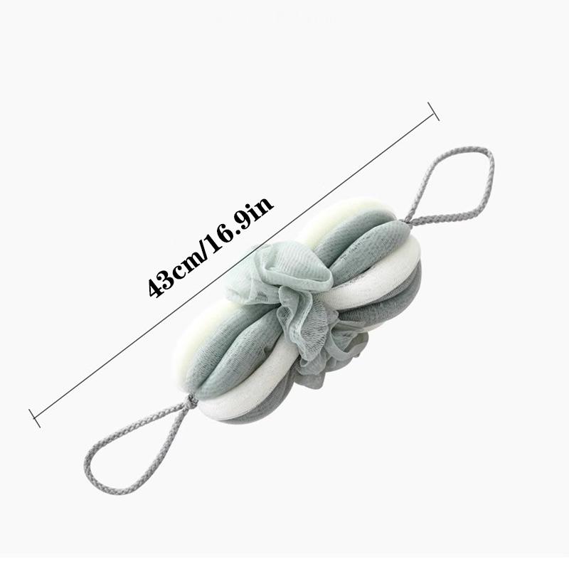 Bath Flower Strips Stretchable Bath Ball Long Strips Soft Bath Artifact Bathing and Scrubbing Adult Durable Stretchable Bath Ball
