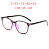 Anti-Blue Light Oval Farsighted Eyeglasses Women Men Plastic Frame Reader Glasses Magnifier 0 +100 +150 To +400