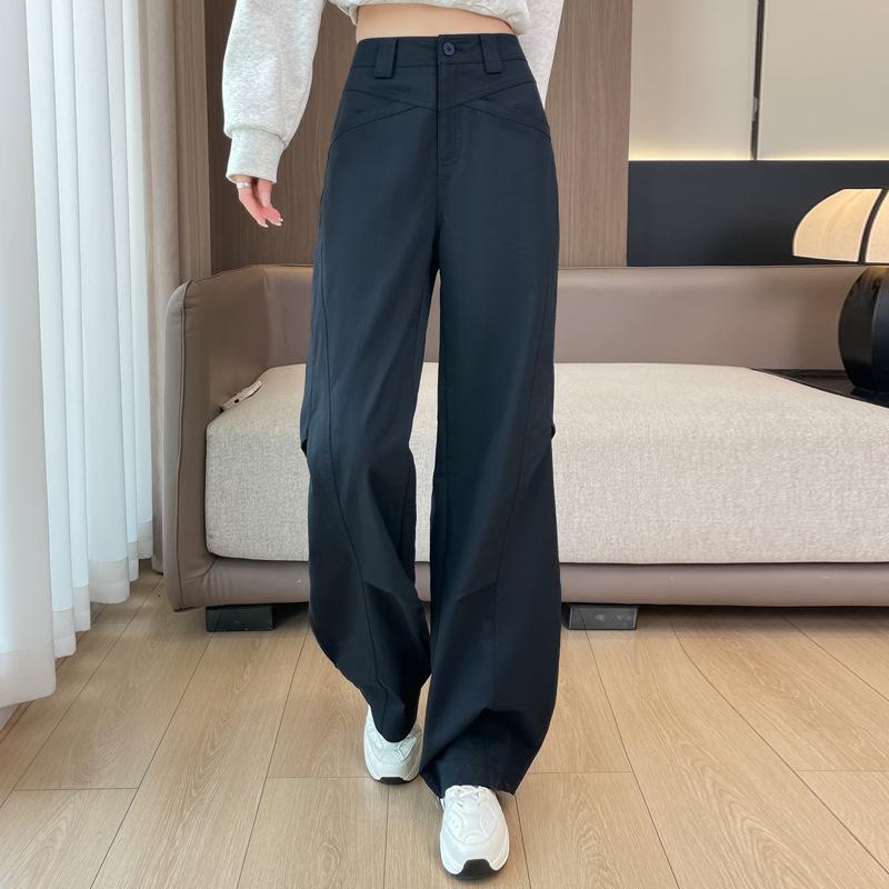 

Женские брюки карго цвета хаки с широкими штанинами: С высокой посадкой, прилегающего силуэта, свободные прямые брюки для пеших прогулок на открытом воздухе XXL