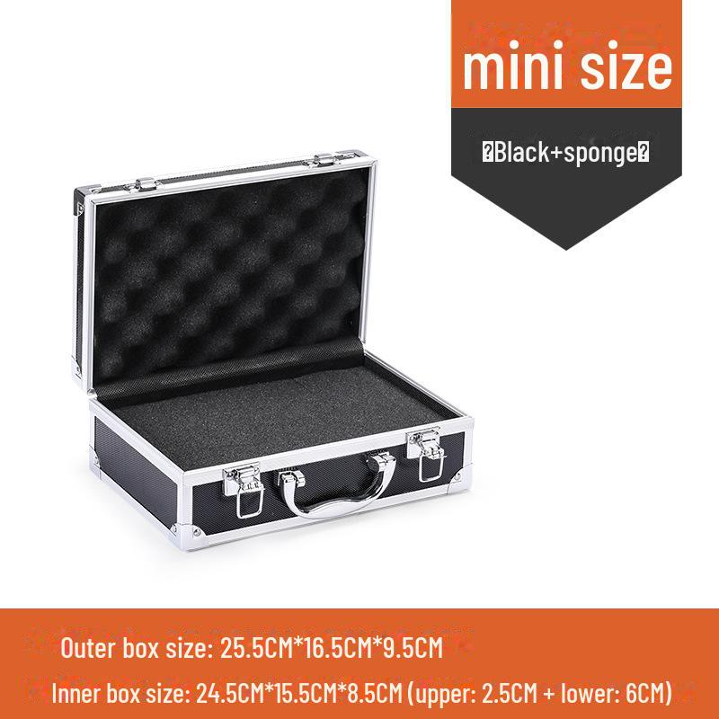 Portable Aluminum Alloy Toolbox for Electricians and Equipment Storage
