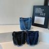 Denim Bag Women's Shoulder Bag Bucket Bag Large Capacity Crossbody Bag