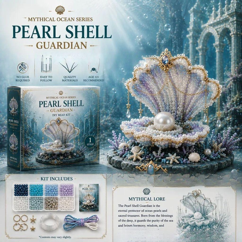 Kit Perline Mitiche dell'Oceano Con Creature Marine Fai-da-te Per Creazioni Creative e Idee Regalo