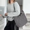 Women'S Down Cotton Clothes Shoulder Bag Large Capacity Cotton Filling Lightweight Trend Handbag