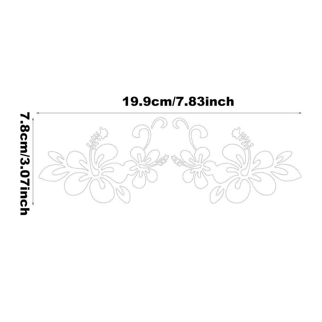 Flower Decal Car Body Sticker, Car Body Flower Decal, Vista Automotive Exterior Decor Sticker