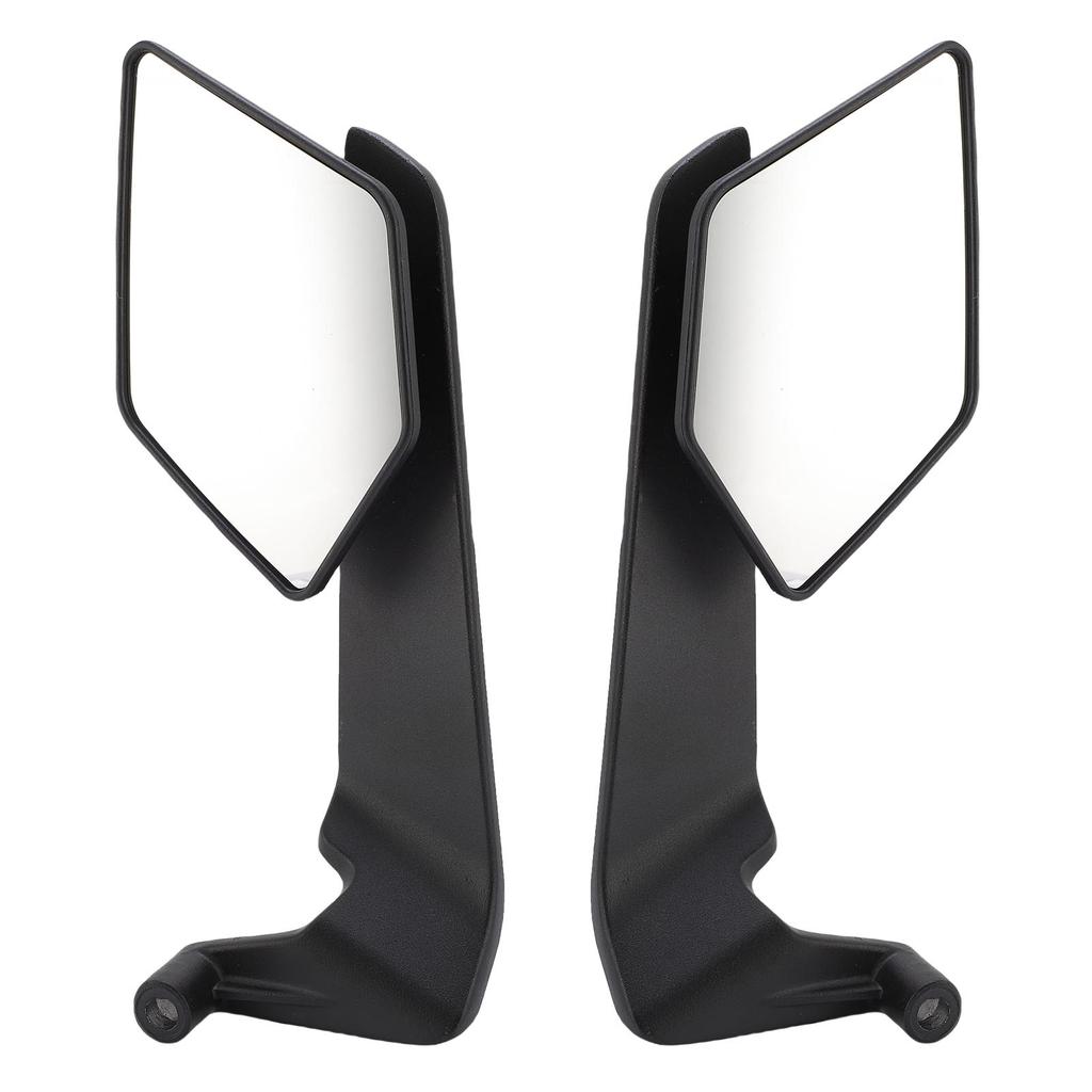 Motorcycle Wind Wing Side Rearview Mirrors Aluminium Alloy Adjustable 360 Degrees  Rotating Rear View Mirrors