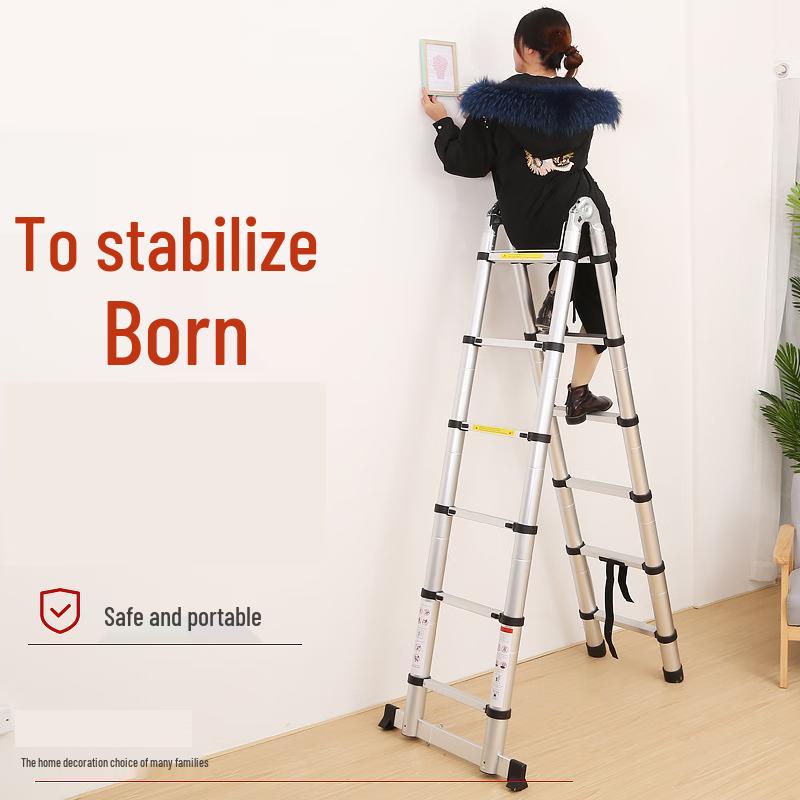 Lilang 3.1+3.1M Multi-function Telescopic A-frame Ladder