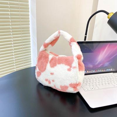 Simple and Cute Small Bag Women's Autumn and Winter New Plush Personalized Small Square Bag Fashion Casual Fluffy Handbag