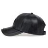 Unisex M Label Leather Baseball Caps Adjustable Casual Hats Spring and Autumn Outdoor Sunscreen Hat