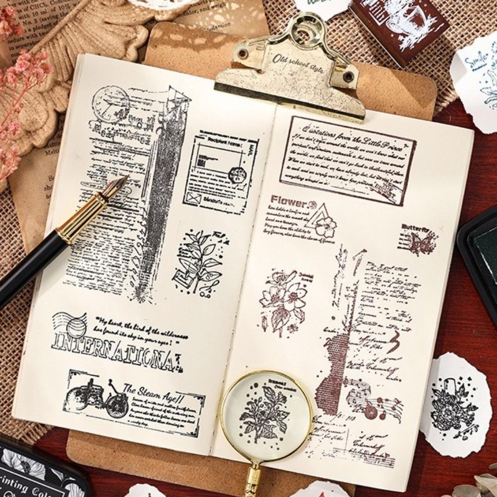 Easy To Use Self Ink Stamp Rectangular Student Supplies Inkpad  for Planner Stamps Scrapbook