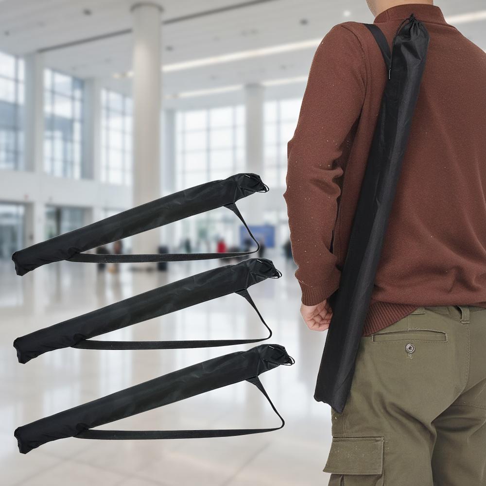 Fishing Rod Bag With Shoulder Strap Umbrella Storage Bag Foldable Black Sticks Holder Oxford Ba Hiking Travel Walking
