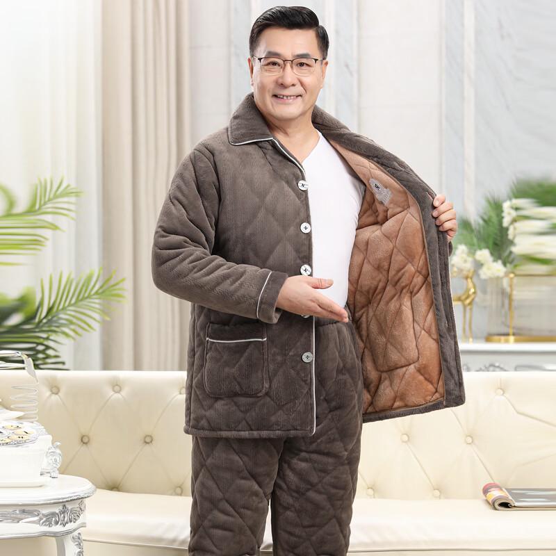 YUZHAOLIN Men's Thermal Winter Pajama Set