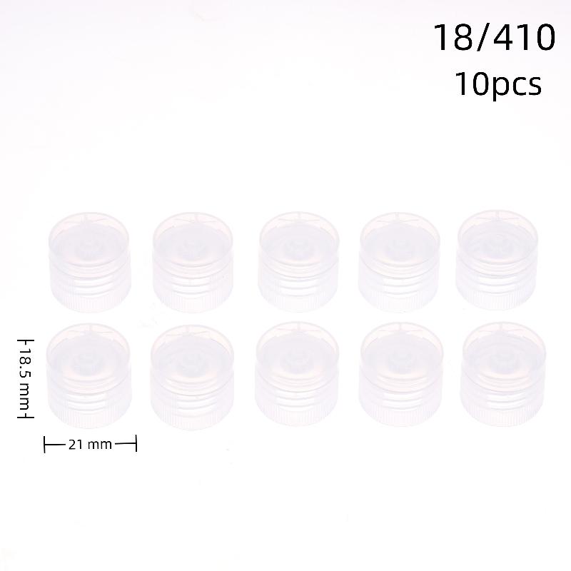 

10 Pcs Diameter 18/20/ 24Mm Plastic Bottle Cap Replacement Flap Cover For Lotion/Toner Bottle Cosmetic Bottle Cap Accessories as the picture