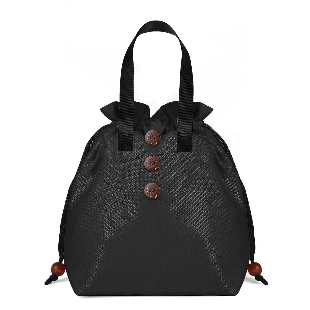 New Nylon Handheld Lunch Bag Simple Modern Style Insulated Lunch Bag Multi-color
