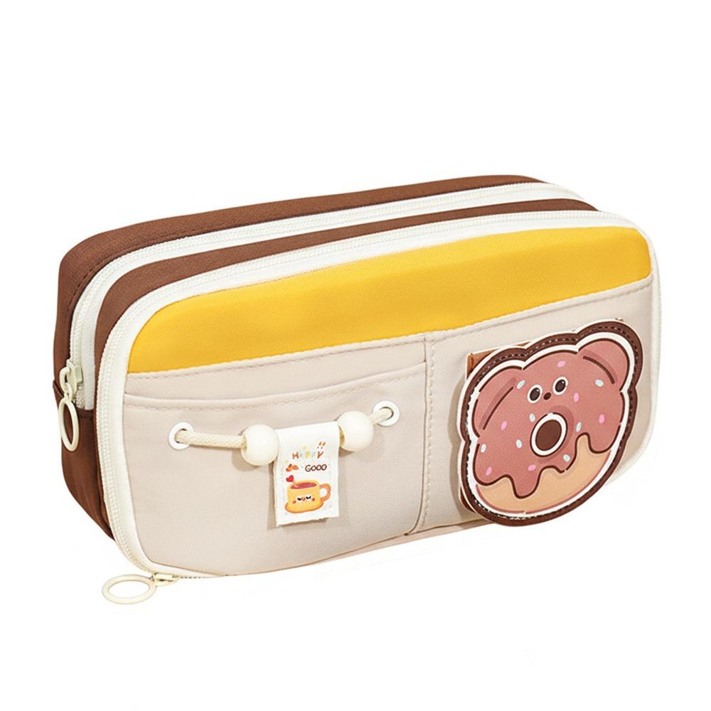 

High Quality Multi-layer Pencil Case Large Capacity Multi-functional Pen Bag Stationery Storage Bag Back To School жовтий