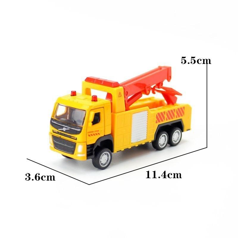 Model Car Alloy Rescue Crane Vehicle With Door Opening Design For Childrens Gift
