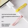 10 Pcs Creative Silicone Cable Organizer Data Cable Headphone Cable Storage Charging Cable Sorting Multifunctional Winder Strap