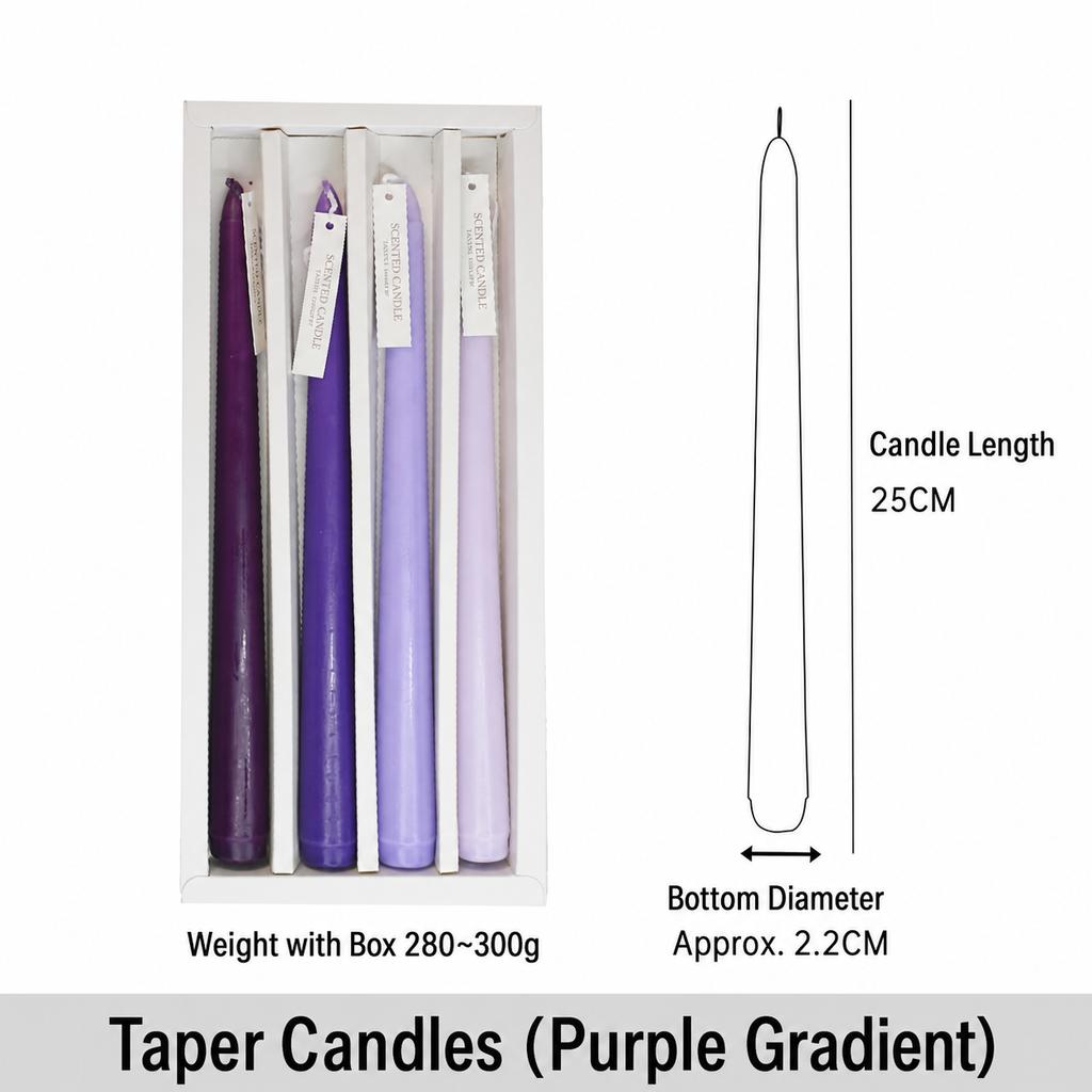 Decorative Candles Cylindrical Cylindrical Taper Candles Long Stem Candles Long Taper For Holiday Parties Home Table Decoration