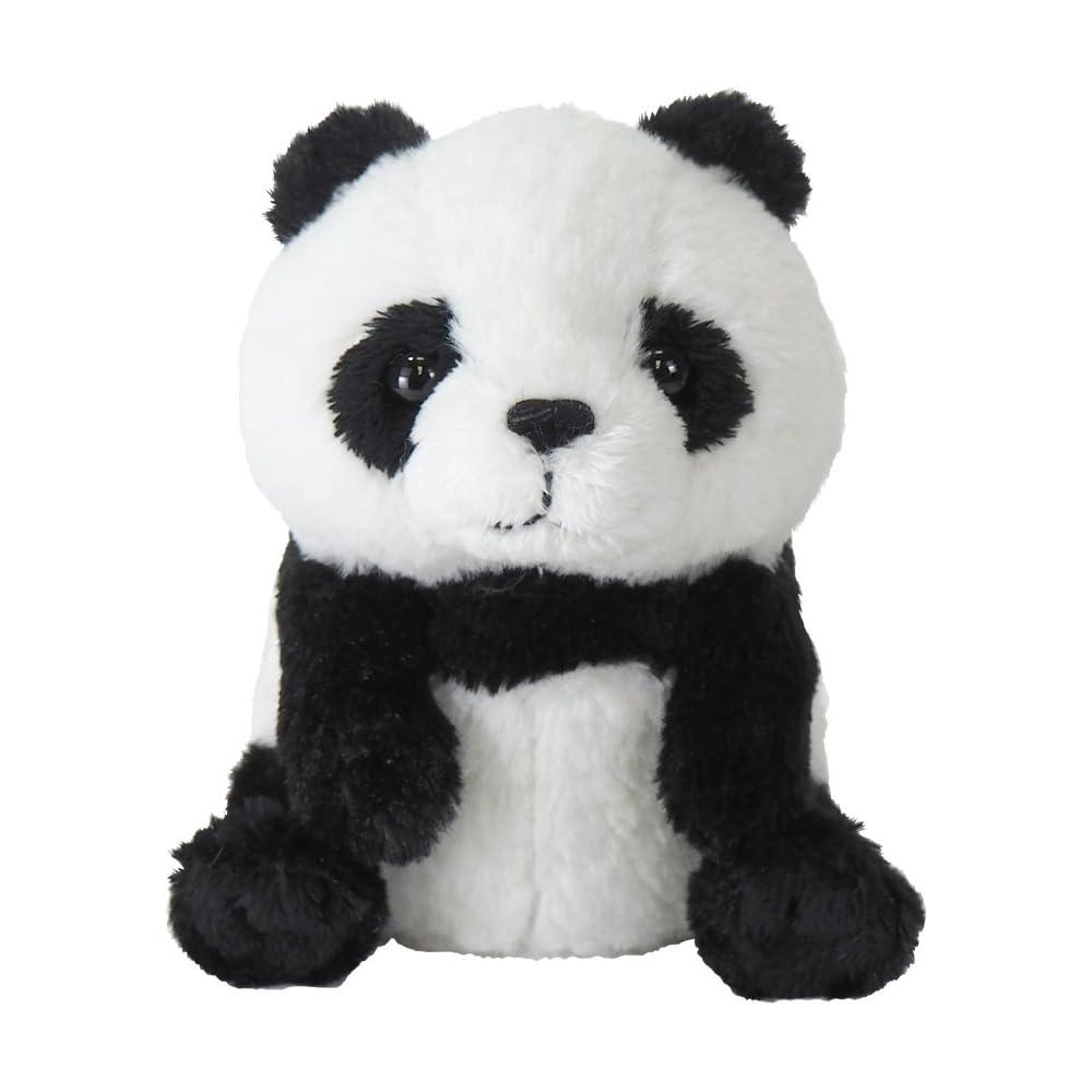 Sunlemon Fluffies Panda Plush Toy Small 10x14x12cm Soft Animal Stuffed Animal P-4792