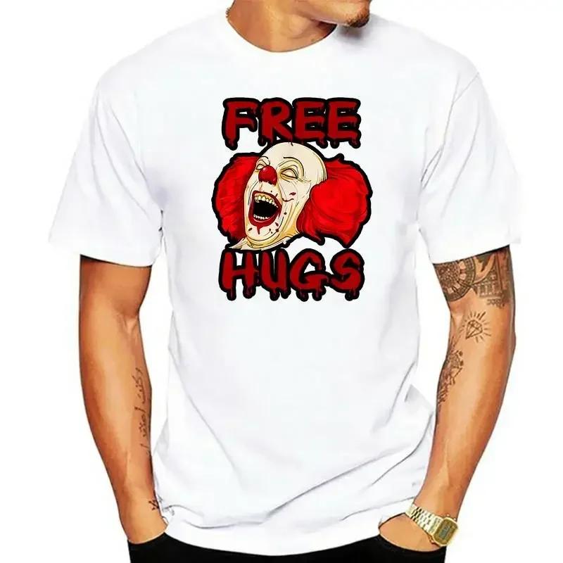 

Free Hugs Evil Killer Scary Clown Halloween It Pennywise Black T-Shirt S-3Xl Street Tee Shirtgraphic t shirts - Men s Summer ... S разноцветный