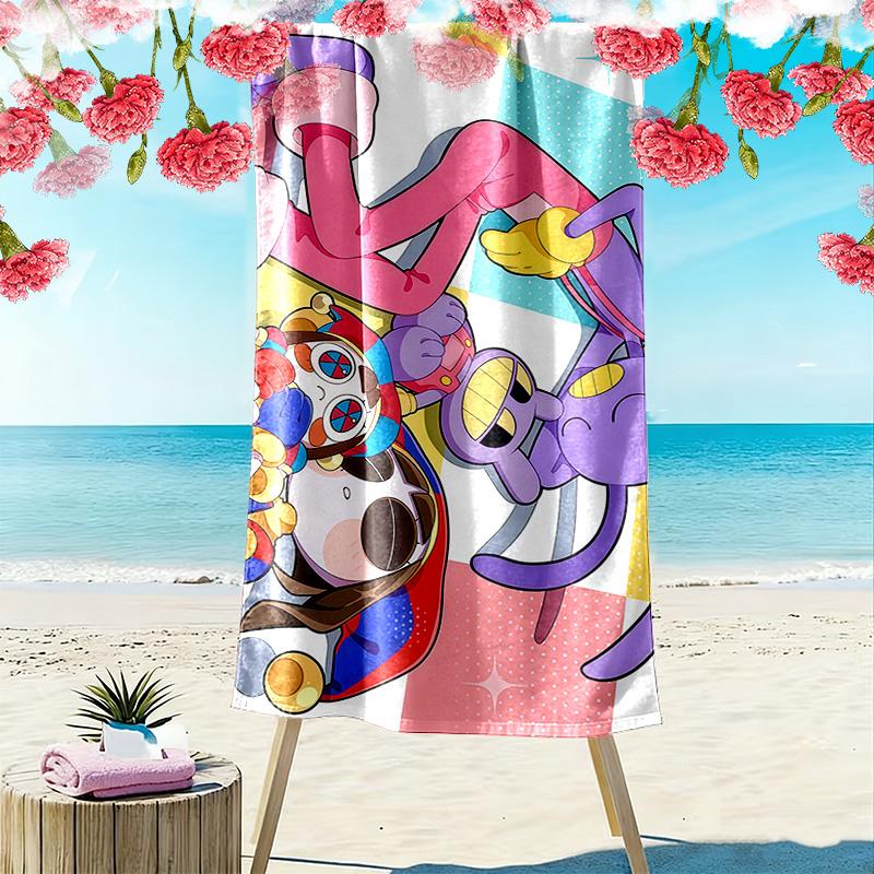 The Amazing Digital Circus2 Print Beach Towel, Large Soft Quick Dry Towel for Beach Camping Swimming