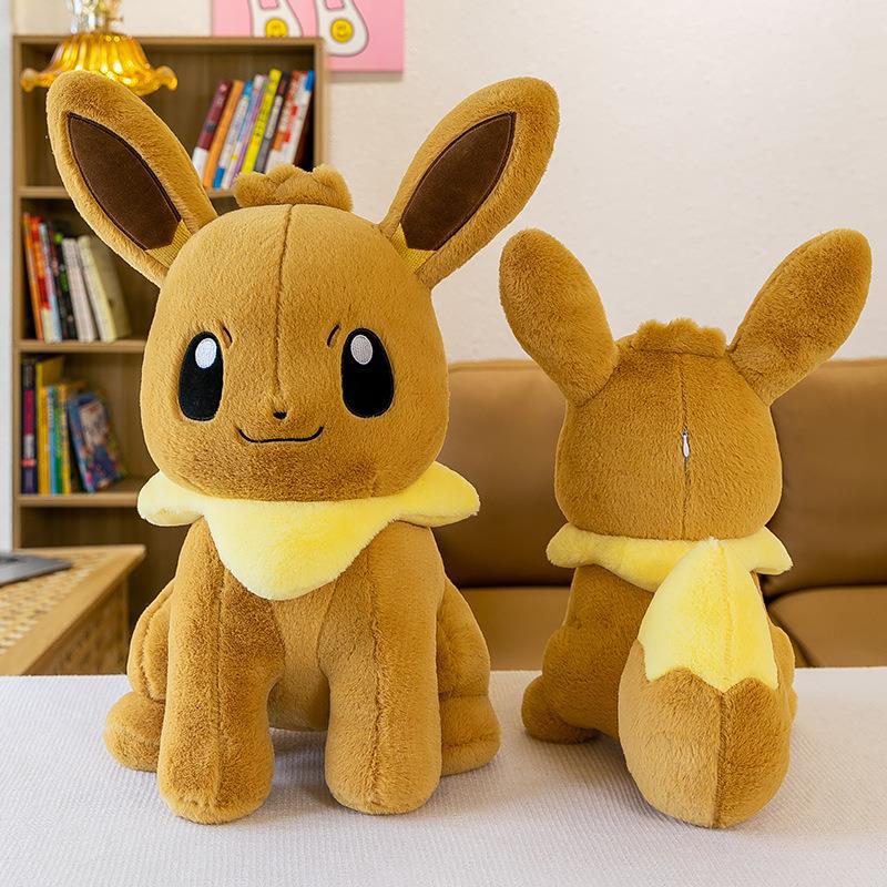 Eevee Cute Soft Hug Series Pokémon Plush Toys Stuffed Dolls 40-75cm Anime Pet Elves Eevee Plushie Kids Birthday Gifts