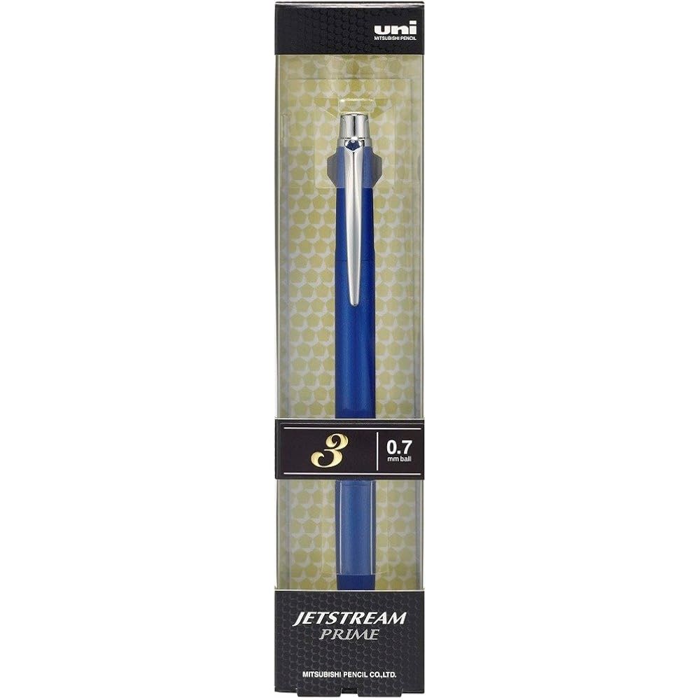 [Mitsubishi Pencil] Jetstream Prime Knock 3 Color Ballpoint Pen SXE3-3000-07 Shaft Color: Navy 0....
