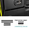 Carbon Fiber Interior Sticker for Suzuki Jimny 2018-2025 3/5 Doors ABS Black Trim