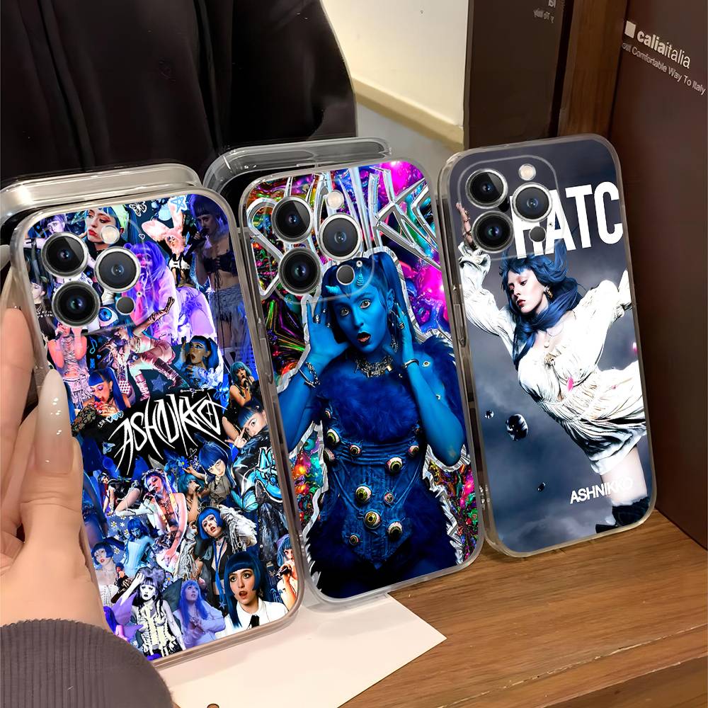 Ashnikko Rapper Transparent Phone Case For IPhone 16 15 14 13 12 11 Pro Max Plus Soft Cover