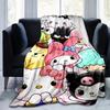 1pc. Cute Cartoon Characters Plush Blanket - Perfect for Home, Office, Outdoor Use, Gift Idea, Suitable for Al