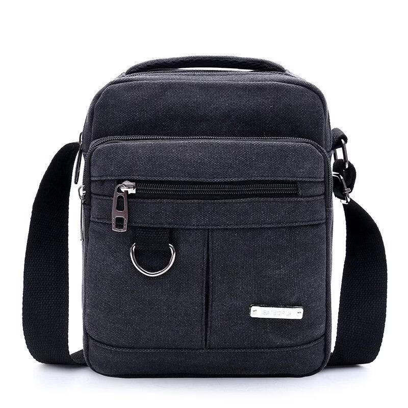 Li Shen Men's Canvas Shoulder Crossbody Bag