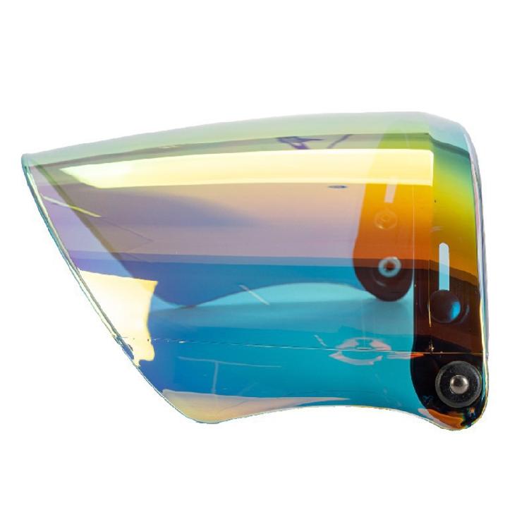 3-snap Open Face Helmet Bubble Visor for Sun Shade Protector for Motorcycle Ridi