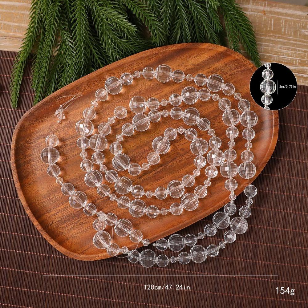 Decorative Bead Chain Christmas Bead Garland Tree Bead Garland  Christmas Tree Decor
