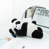 1pc Plush Panda Car Tissue Holder - Universal Fit & Easy Install | Soft Fabric Auto Organizer for SUV/Sedan