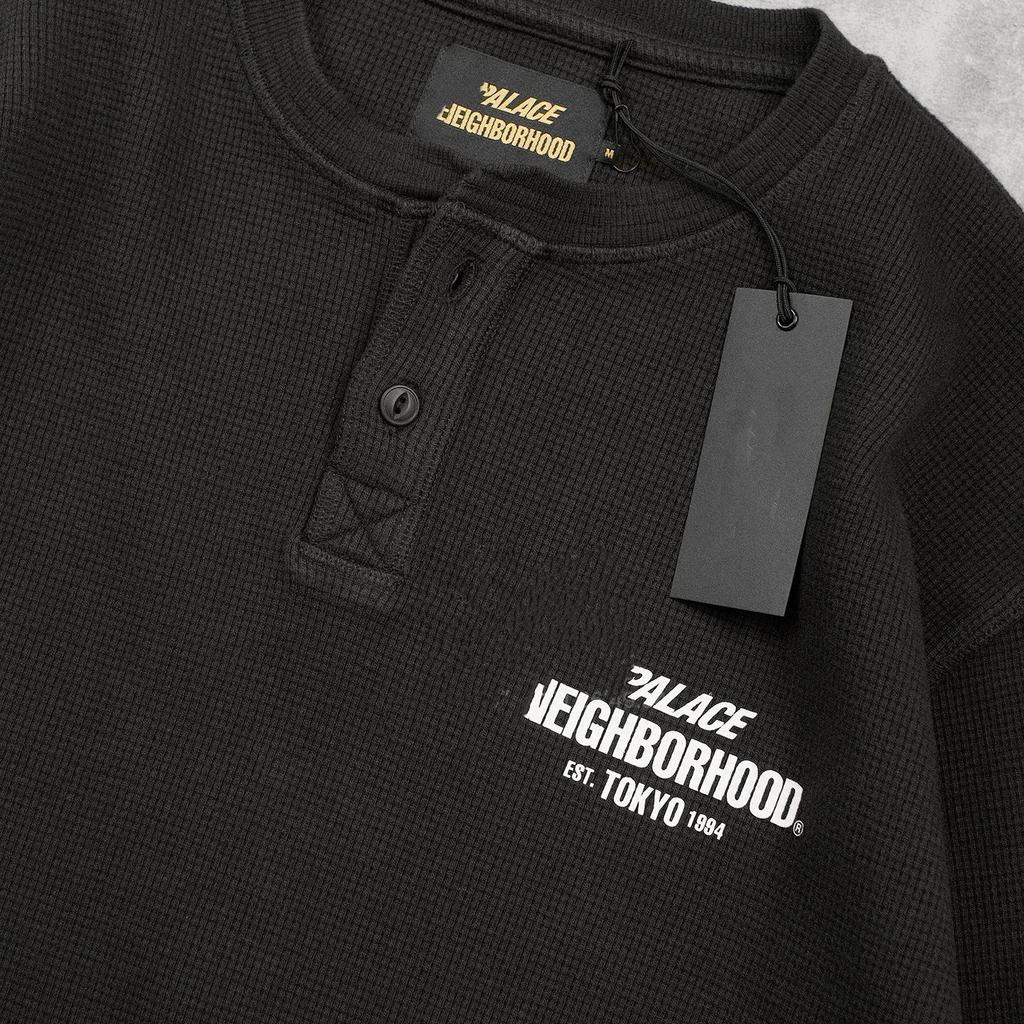 Trendy Brand NBHD Henley Waffle Knit Loose Cotton Hoodie - Autumn/Winter Edition