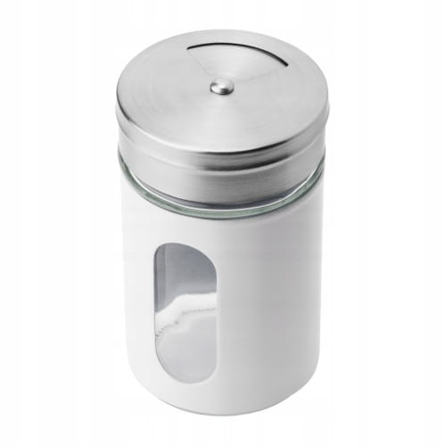 90ml white spice container for salt and pepper