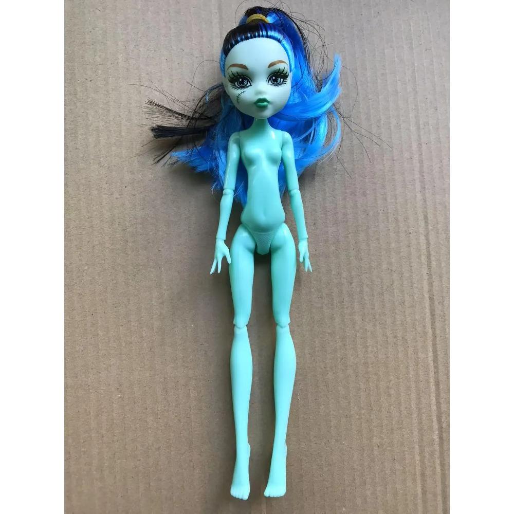 Slim Doll Body Heads Colorful Hair Doll Head Green White Black Brown Pink Beige Color Doll Body Multi Joints Movable Doll Figure