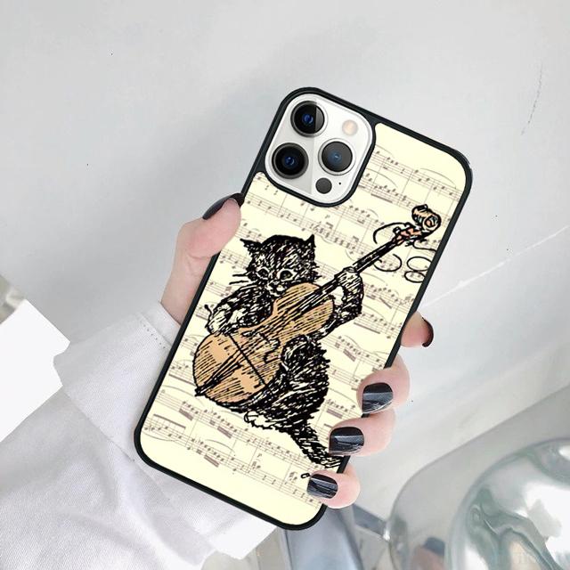 Music Violin dance piano papaer Phone Case For iPhone 17 Air 15 16 14 11 12 13 Pro MAX Plus
