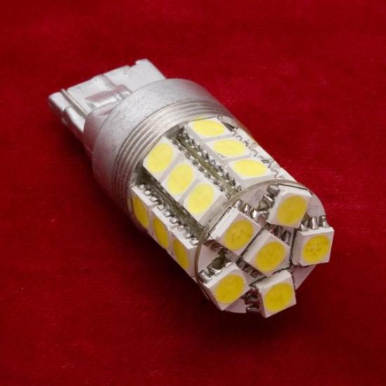 

VALENTI Jewel LED 27 светодиодов T20 с чистой лампой 5000K, высокая яркость (3-чиповый SMD), Double / Single (Совместимый W3X16q/16d), Белый, [Количество 1]