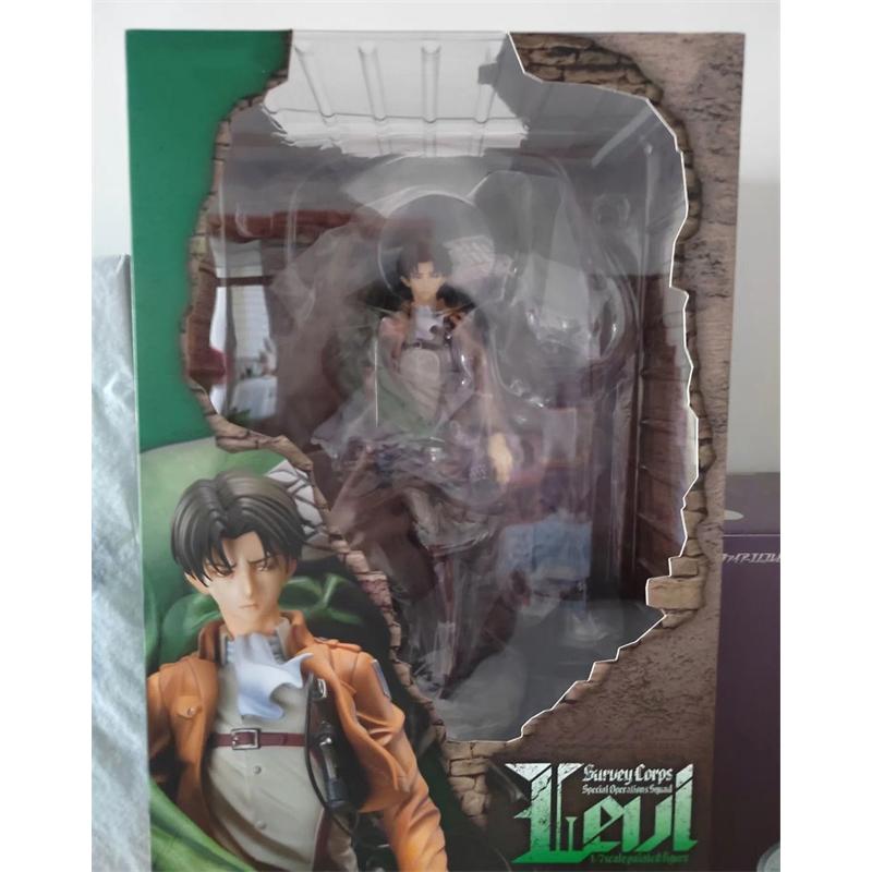 26CM Anime Statue Attack on Titan Standing PVC Figure Levi Collection Model Toy Gifts