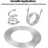 20FT Aluminum Coiled Tubing, KWOKWEI 1060 Grade Aluminium Tubing 0.04" Wall Thickness, 1/4" OD Aluminum Seamless Round Tube for Refrigerator Air