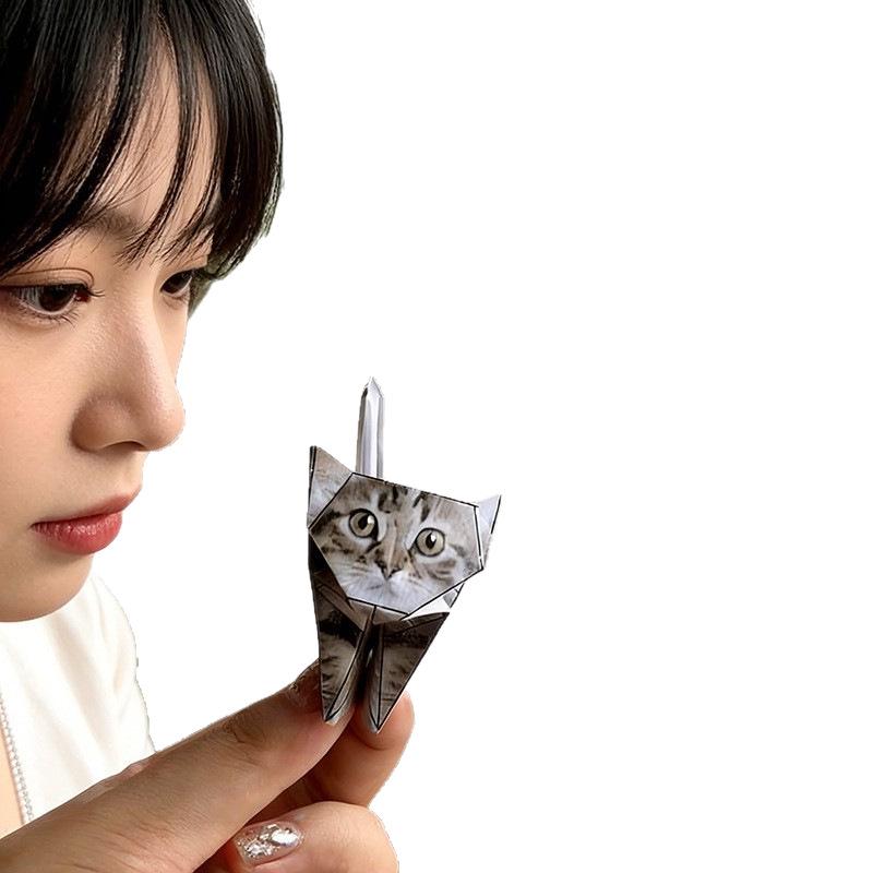 DIY 3D Origami Cat and Puppy Papercraft Model Kit