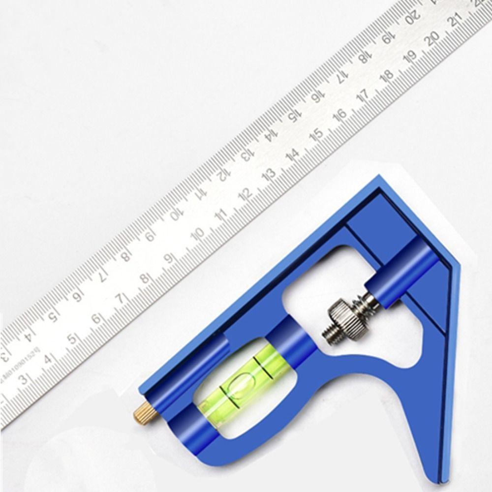 

Level Ruler Measuring Tool Square Laser Ruler Protractor Right Angle Ruler Square Calibration Ruler