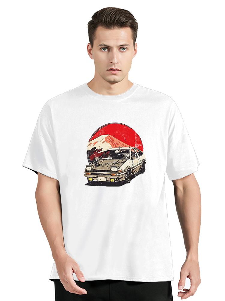 ZX Tee Drift Japanese Anime AE86 Initial D T-shirt JDM Car T Shirt Men Women Moletom Tops Graphic Clothing Oversized Tshirt