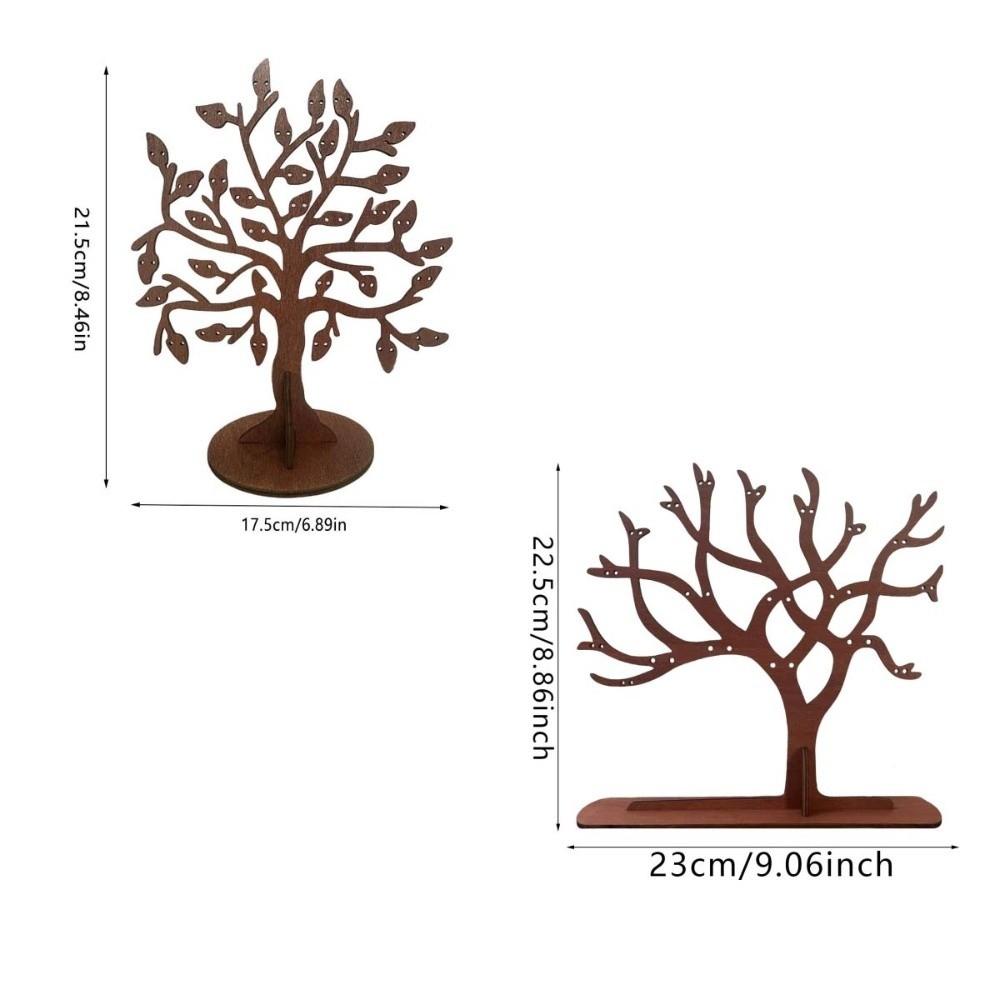Holder Up Earring Hanger Tree Branch Earring Holder Wood Jewelry Display Stand Women Girls