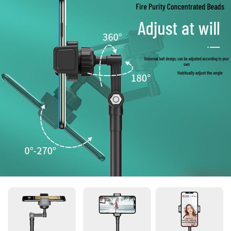 Universal Multifunctional Desktop Phone Stand for Live Streaming and Selfies