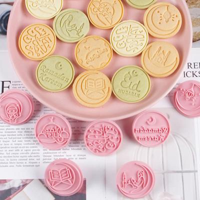 10 Pcs Cooking Mubarak Food Grade Non-stick 3D Cake Mooncake Molds Cookie Molds
