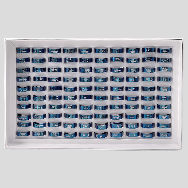 5шт кольцо из нержавеющей стали кольцо из титановой стали на указательный палец модное — фото 9