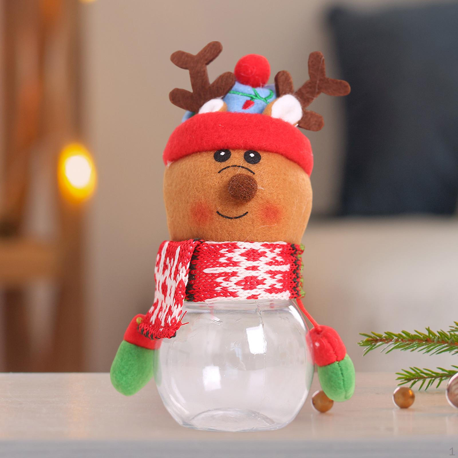 

Рождественская банка для конфет, коробка, универсальный подарок, украшение для хранения печенья Elk 18cmx8cm